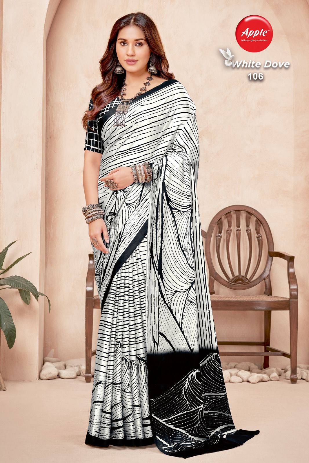 White Dove Vol 1 By Apple Daily Wear Sarees Catalog